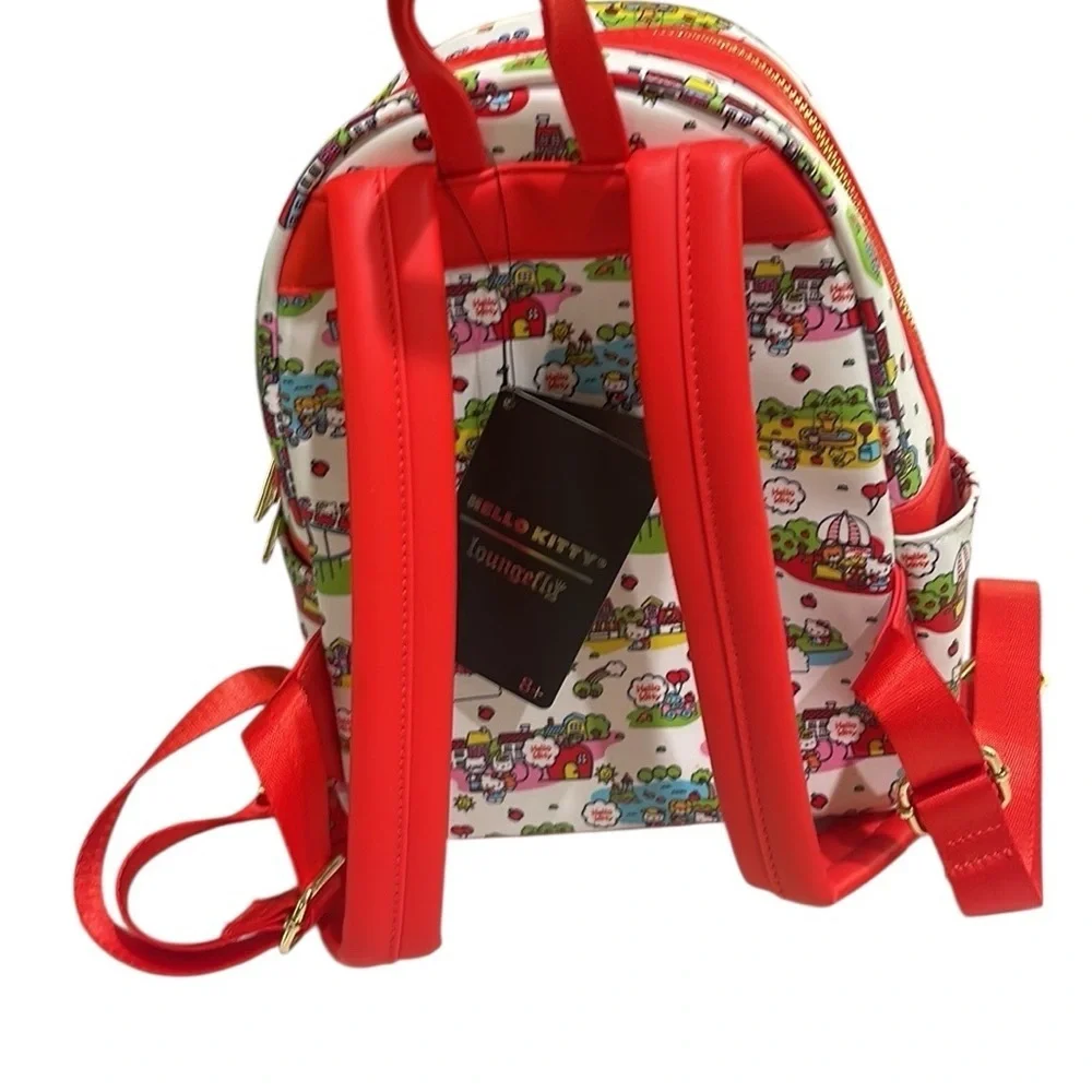 NWT Loungefly Hello Kitty And Friends Carnival Mini Backpack White Red